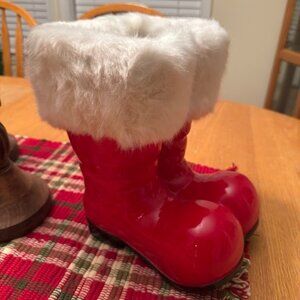 Santa's Red Christmas Boots
